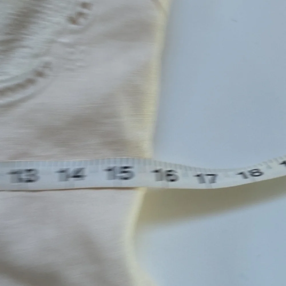 FARM RIO Scalloped Broderie Mini Dress sz Large L‎ Anglaise-trimmed Linen Cream - Picture 8 of 9